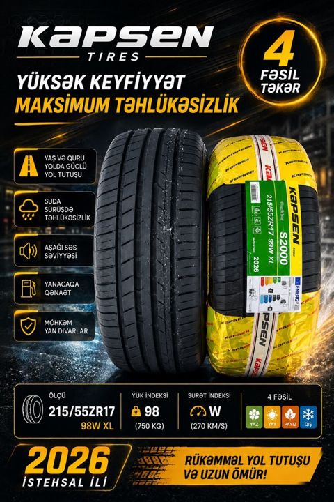 Şinlər 215/55 R17 — Bakı