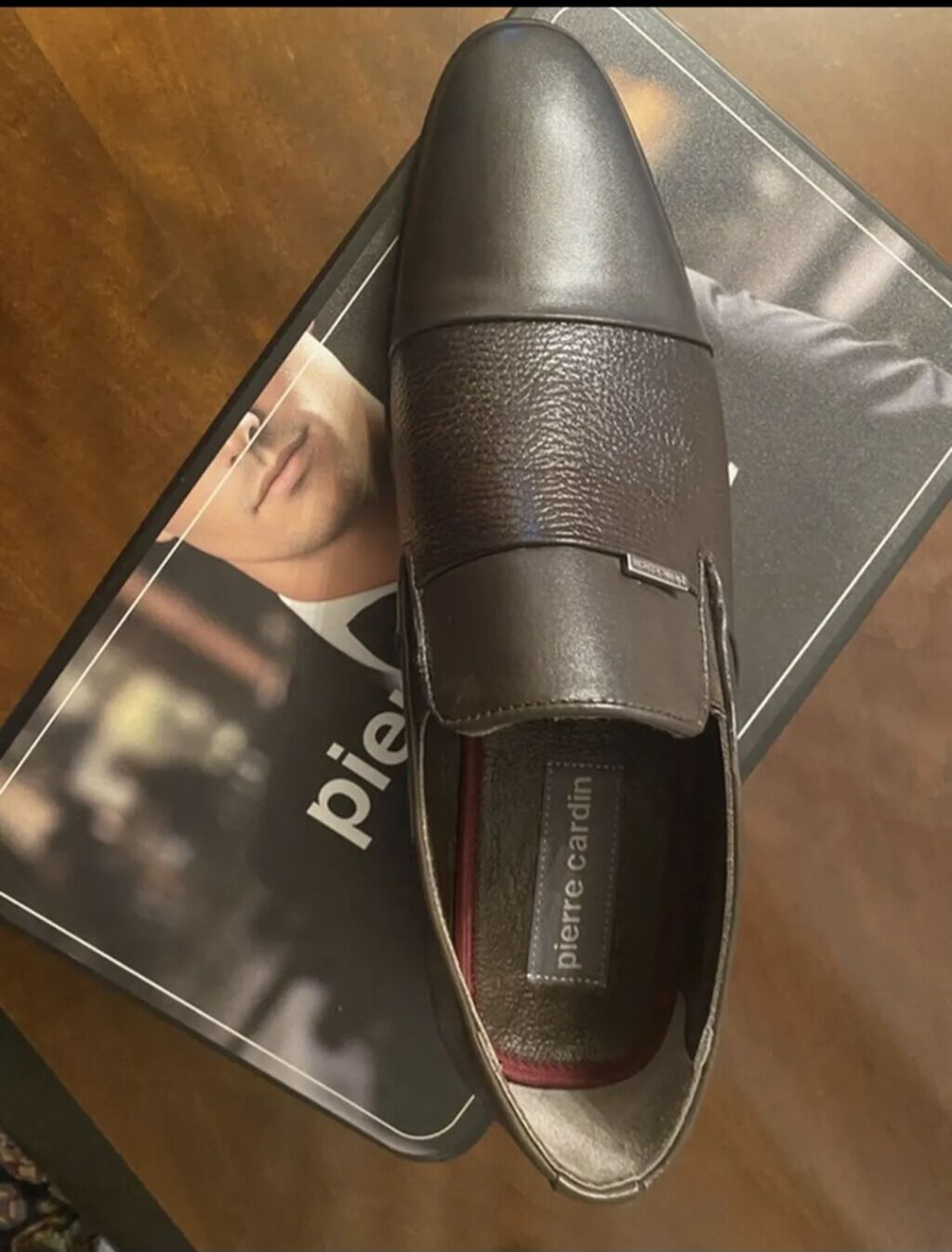 Pierre Cardin kişi klassik tuflisi - Model: slip-on (bağsız), kap-toe — Ayakkabılar, Gəncə (5)