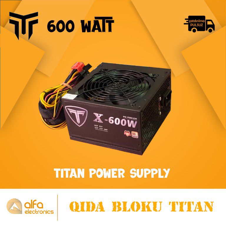 Qida blokları "Titan" (Power Supply) — Kompüterlər və noutbuklar, Bakı (10)