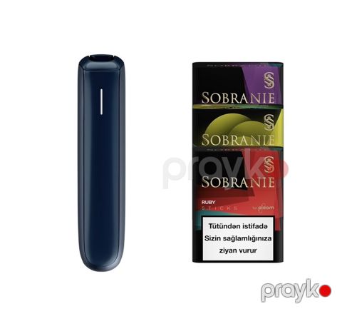 Ploom tütün qızdırma cihazı və 3 Sobranie Sticks dəsti - Cihaz — Bakı