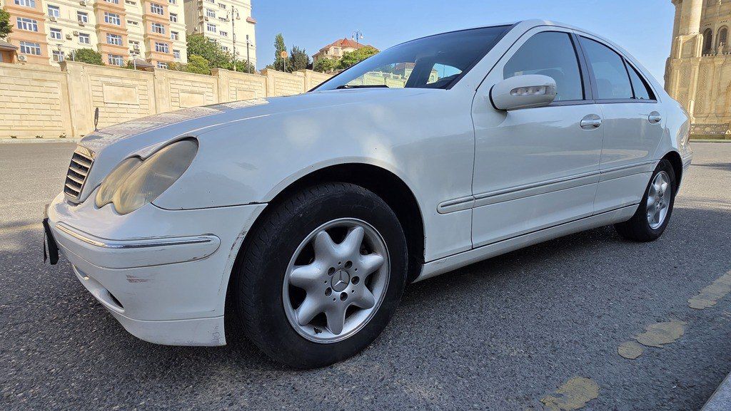 Mercedes C 200, 2.0 L, 2003 il, 186 900 km — Avtomobillər, Bakı (8)