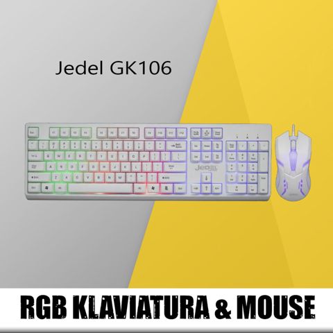RGB klaviatura Dəsti Jedel GK106 — Bakı