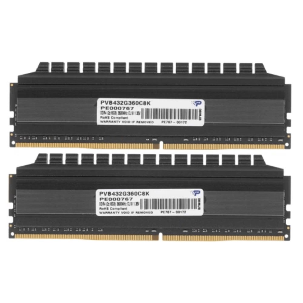 Patriot Viper Blackout 32GB 3600MHZ CL18 Udımm KIT PVB432G360C8K — Operativ yaddaş, Bakı (3)