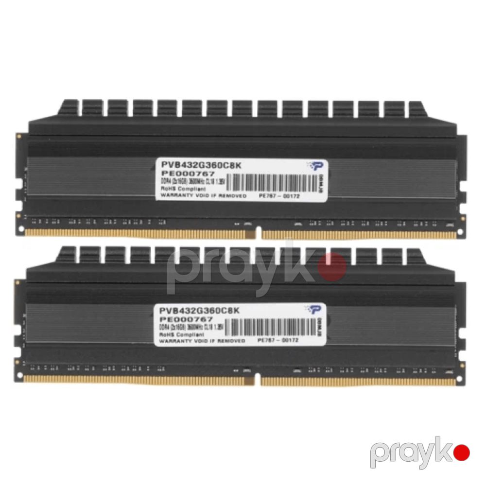 Patriot Viper Blackout 32GB 3600MHZ CL18 Udımm KIT PVB432G360C8K — Operativ yaddaş, Bakı (3)