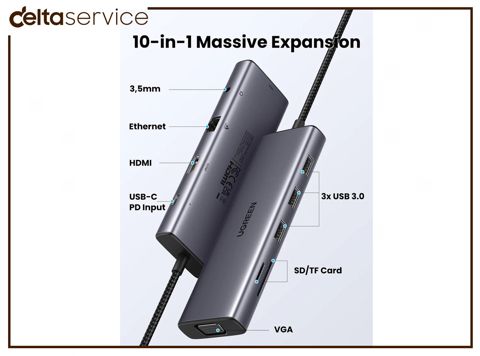 Ugreen USB C Hub 10-in-1 Multifunctional adapteri 15601 — Bakı