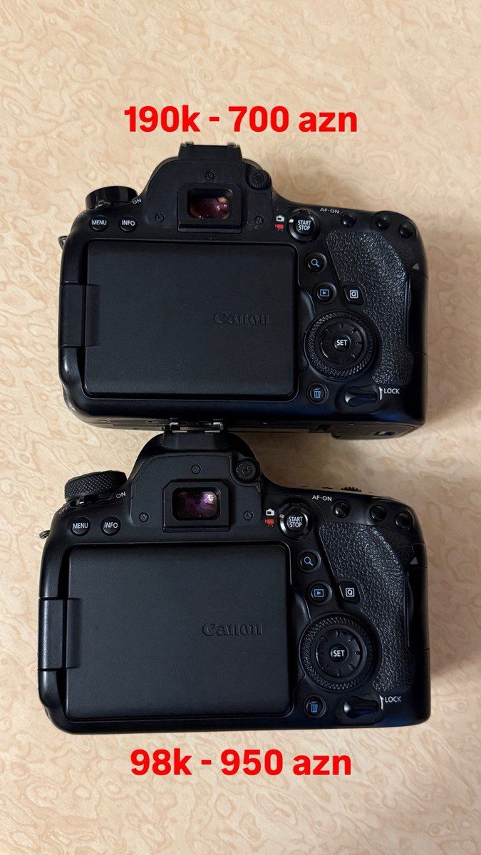 Fotoaparat Canon 6D Mark 2 — Foto və video texnikası, Bakı (3)