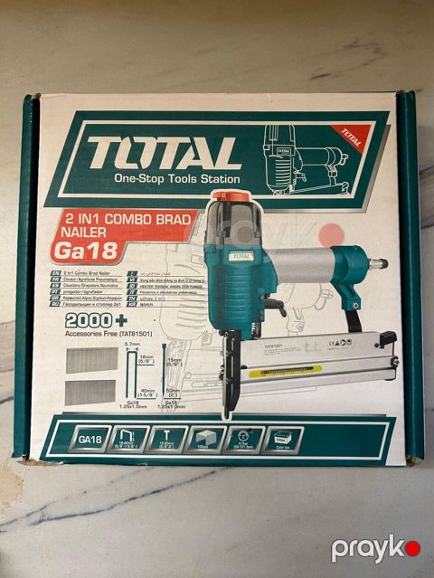 Total GA18 2-in-1 Combo Brad Nailer – pnevmatik dırnaq/stapleləyən — Bakı