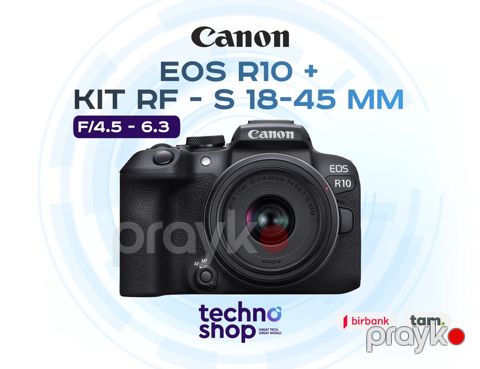 Fotoaparat "Canon EOS R10 + kit RF - S 18 - 45 mm f/4.5 - 6.3"