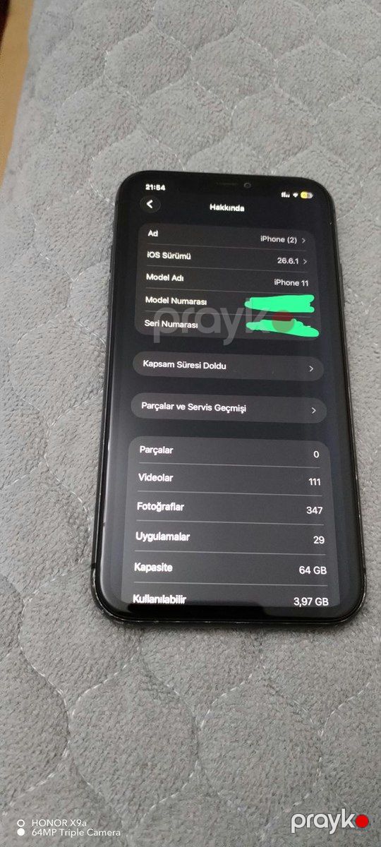 Apple iPhone 11 Black 64GB/4GB — Smartfonlar, Bakı (3)