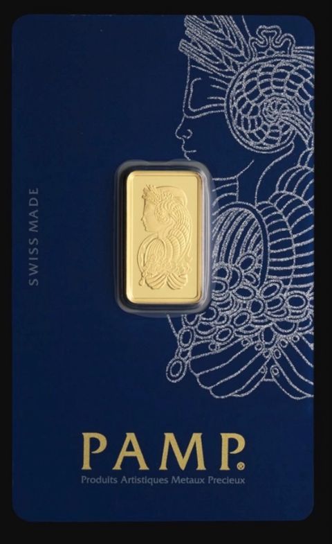 Qızıl külçə Pamp 5 qr — Bakı