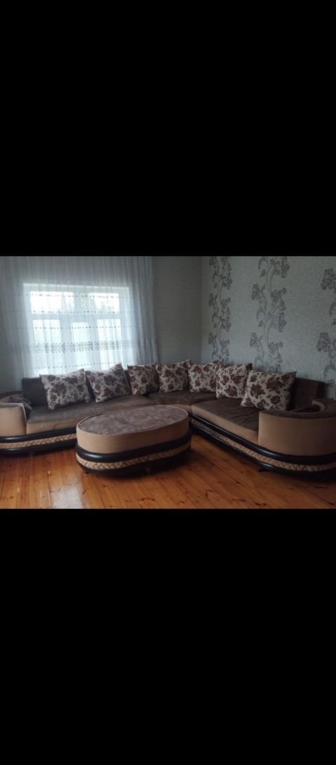 Künc divan dəsti - Dizayn: L formalı, yumru künclü modern üslub — Lənkəran