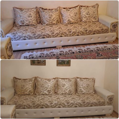 Bir evden 2 eded divan. Satilir biri 450 azn.Olcusu 3m.Divanin biri — Bakı