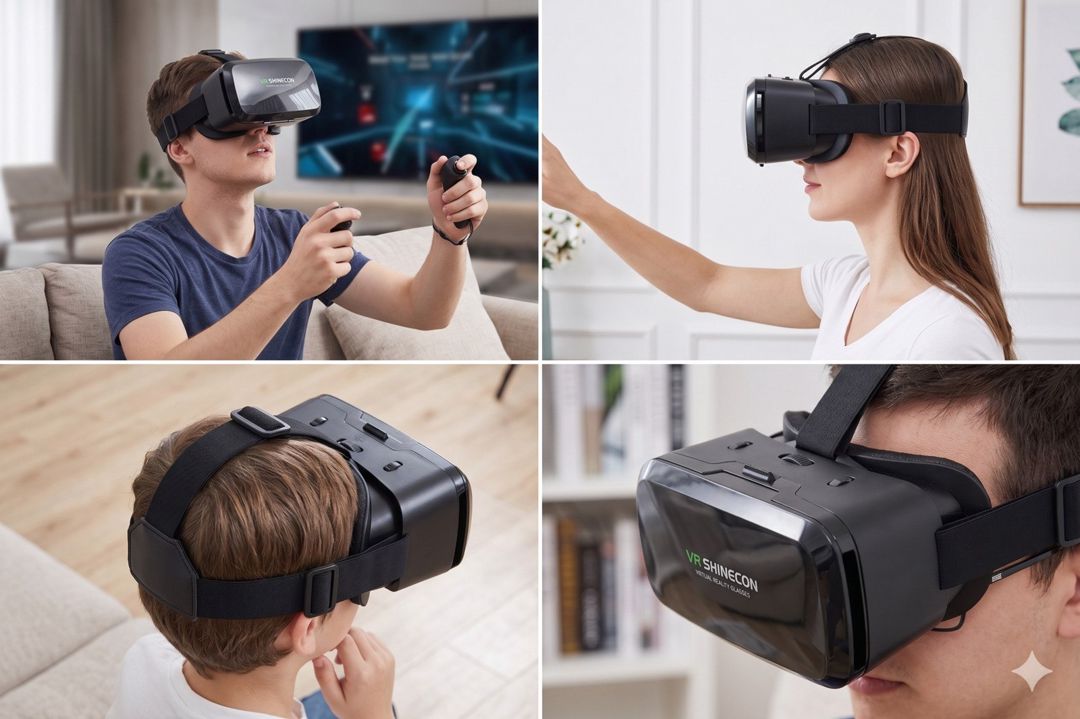 Shinecon SC-G06A VR eynək, virtual reallıq gözlüyü — Oyunlar, konsollər və proqramlar, Bakı (2)