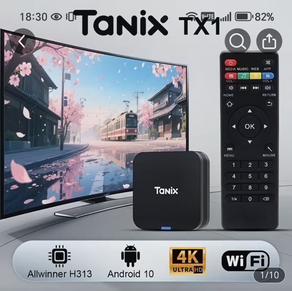 Yeni Smart TV boks TV box 16 GB, Android, Ödənişli çatdırılma — TV qabları və media pleyer, Mingəçevir (3)