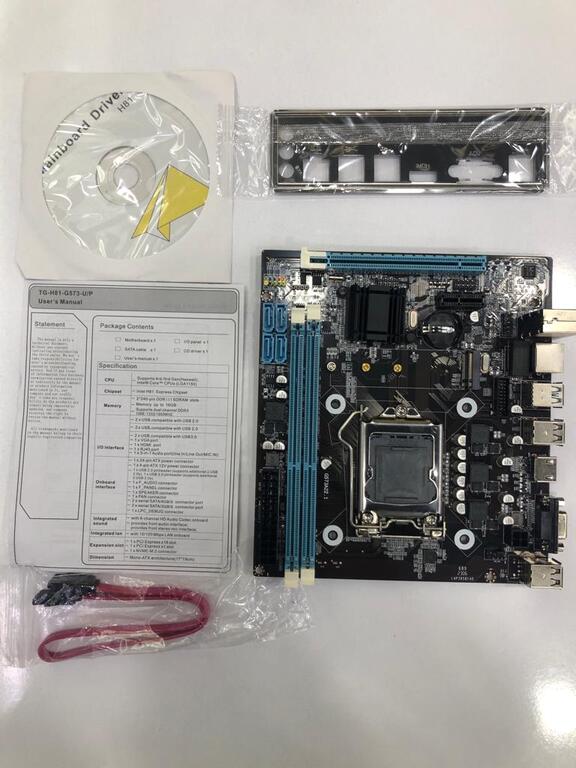 Ana plata "H61 1155 /2xDDR3" — Kompüterlər və noutbuklar, Bakı (4)
