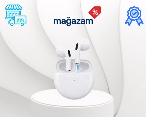 Simsiz qulaqlıqlar "Pro 6 White" — Bakı
