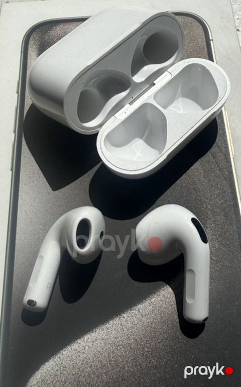 Apple AirPods Pro (ağ) – şarj qutusu ilə - Aktiv Səsboğma (ANC) və — Bakı
