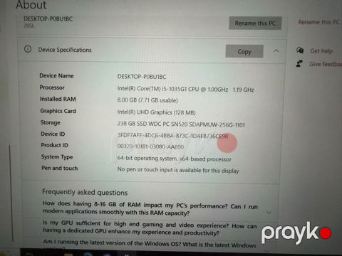 Lenovo ThinkBook noutbuk Texniki göstəricilər: - Prosessor: Intel — Bakı
