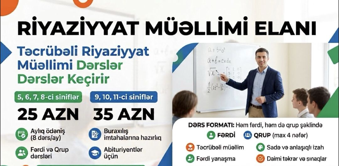 Riyaziyyat hazırlığı — Təlim, kurslar, Bakı