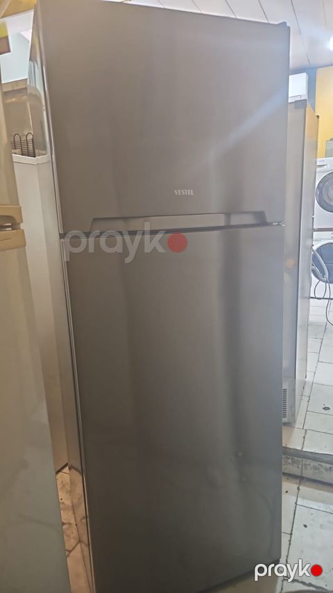 Vestel iki qapılı soyuducu (üstdə dondurucu) - Rəng: inox/metallik