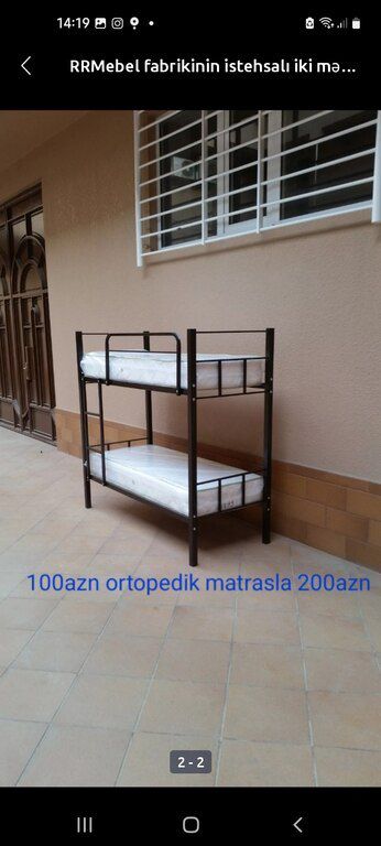 İkimərtəbəli çarpayı — Bakı
