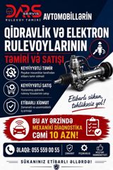 Hər növ avtomobillər üçün Rulevoy (Sükan) Sistemi və Ehtiyat — Автосервис и диагностика