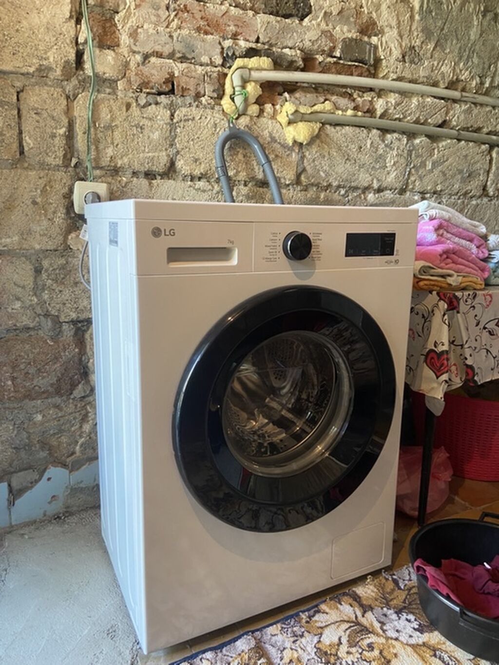 Paltaryuyan maşın LG, 7 kq, Yeni, Avtomat, Qurutmasız — Çamaşır maşınları, Gəncə (3)