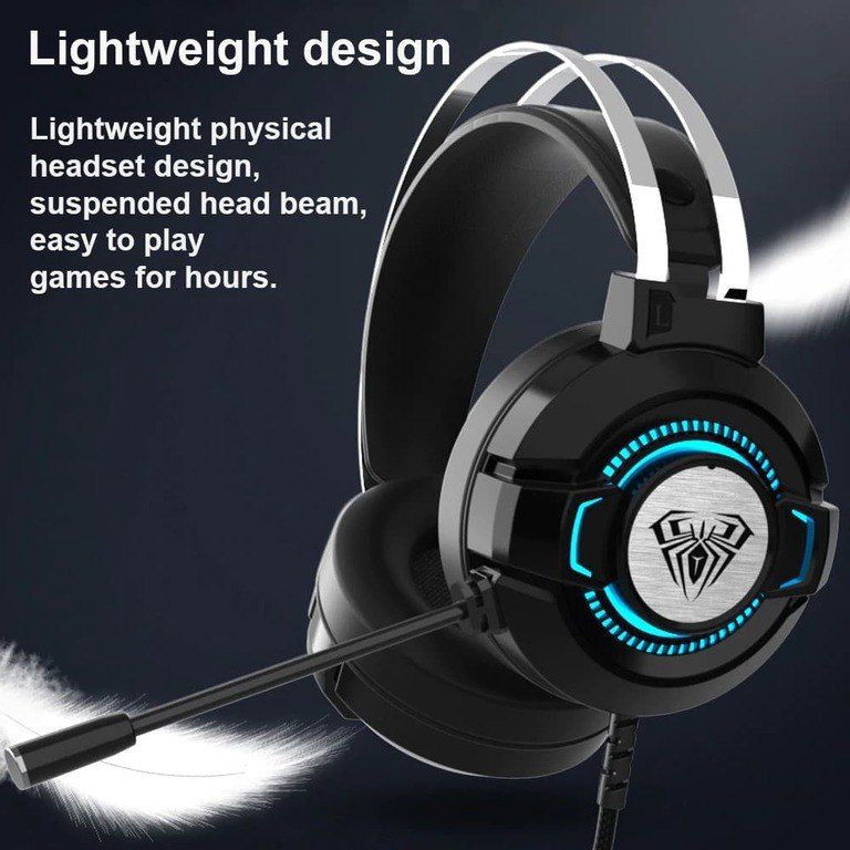 Aula S602 RGB Gaming Headphone With 360 Microphone — Səs texnikası, Bakı (2)