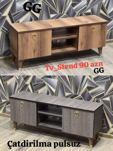 TV stend modeli. Qonaq otağı üçün praktik və dekorativ mebel həllidir — Mehdiabad