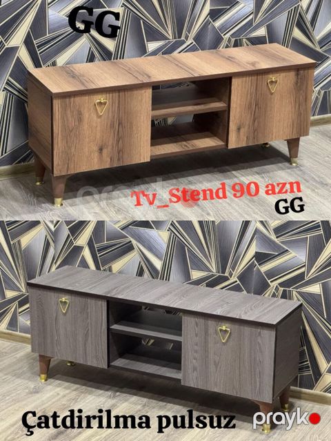 TV stend modeli. Qonaq otağı üçün praktik və dekorativ mebel həllidir — Mehdiabad