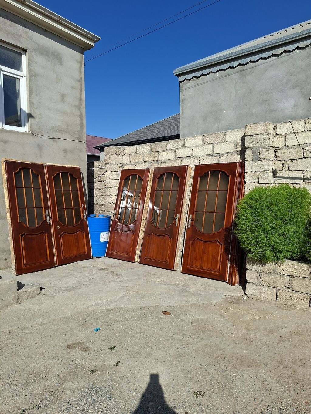 Taxta giriş/interyer qapıları - Material: keyfiyyətli taxta — Pəncərələr, qapılar, balkonlar, Digah (2)