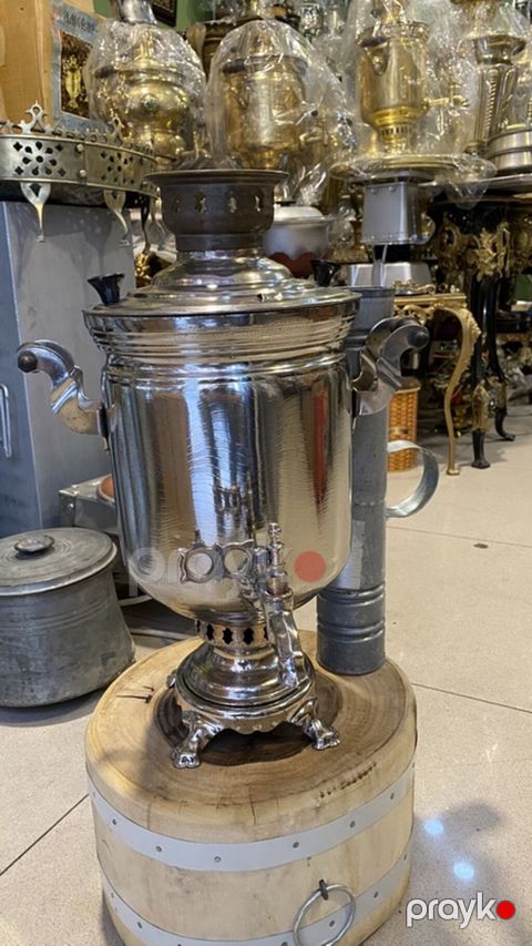 Klassik metal samovar – kömür/odunla işləyən model - Material — Bakı