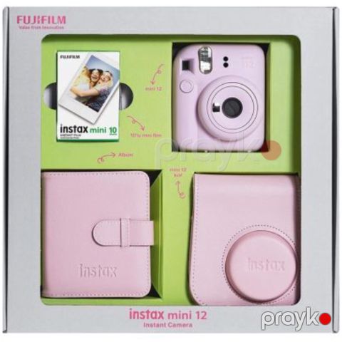 Fujifilm Instax Mini 12 Blossom Pink Bundle Box — Bakı