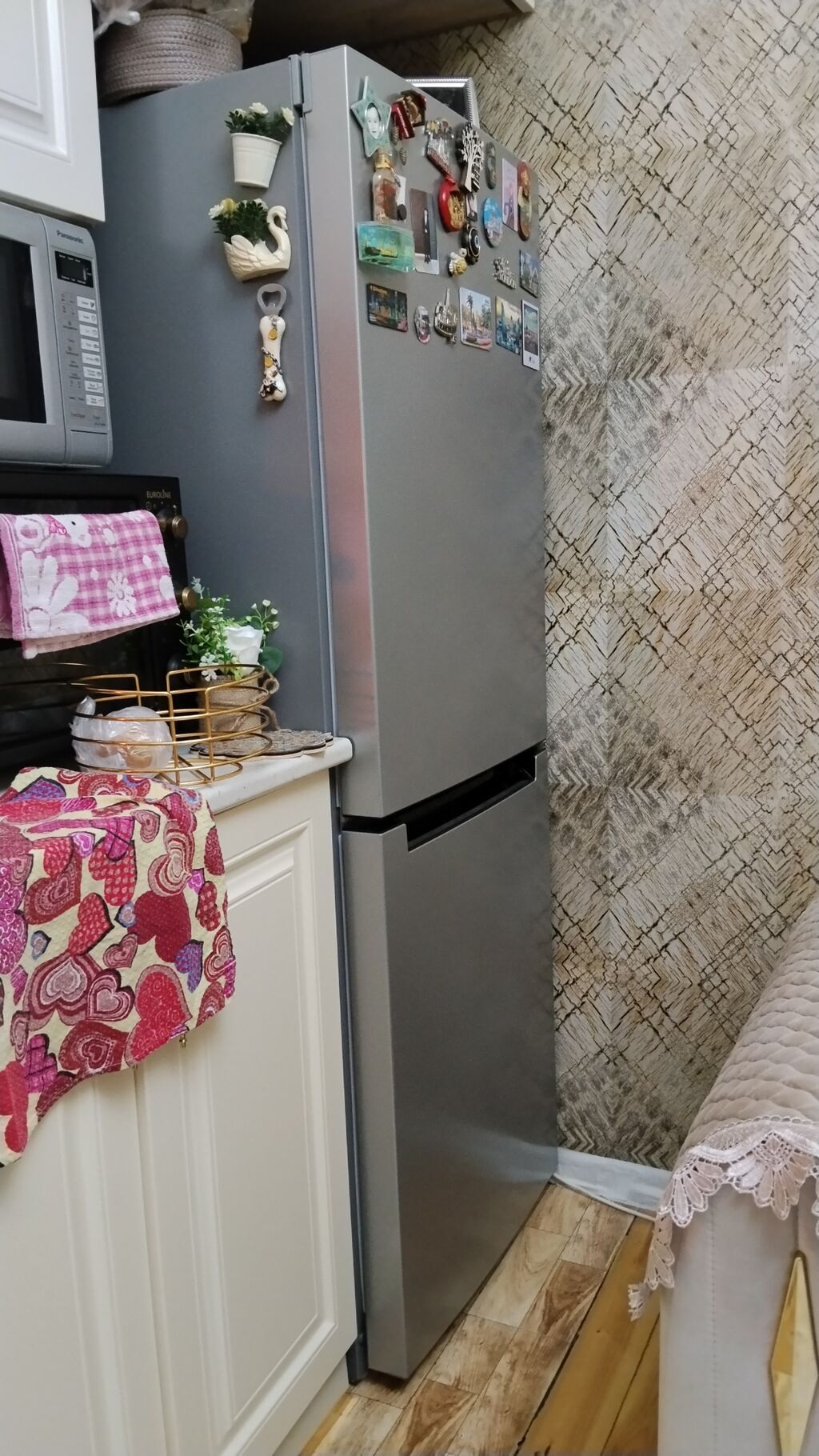 Indesit DFE 4160 S soyuducu - Rəng: gümüş/metallik, aşağıda dondurucu — Soyuducular, Bakı (2)