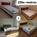 Yataq dəsti – matrasla birlikdə Qiymət: 259₼ + matras (şəkildə qeyd — Mallar