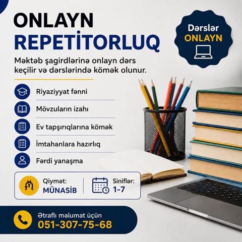 Repetitor, Riyaziyyat, İmtahanlara hazırlıq — Bakı