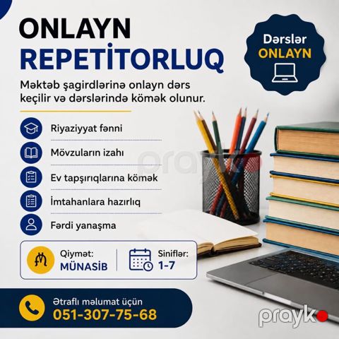 Repetitor, Riyaziyyat, İmtahanlara hazırlıq — Bakı