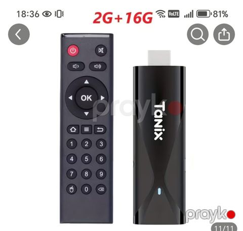 Yeni Smart TV boks TV box 16 GB, Android, Ödənişli çatdırılma — Mingəçevir