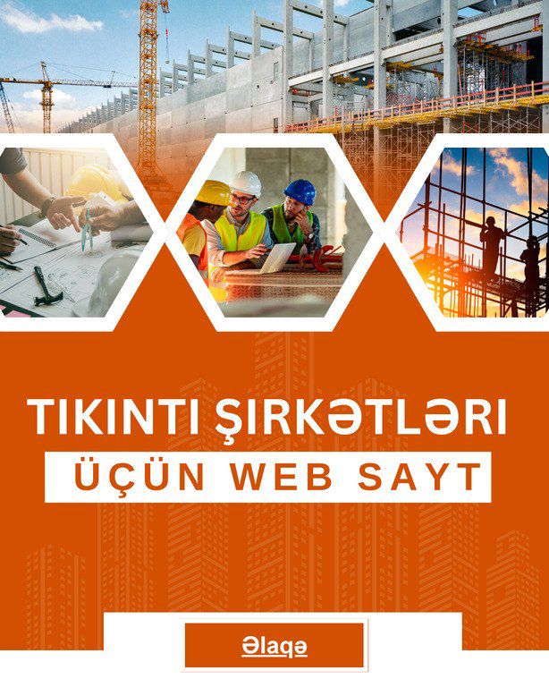 Tikinti şirkətləri üçün web sayt hazırlanması — Reklama, IT, marketing, Bakı