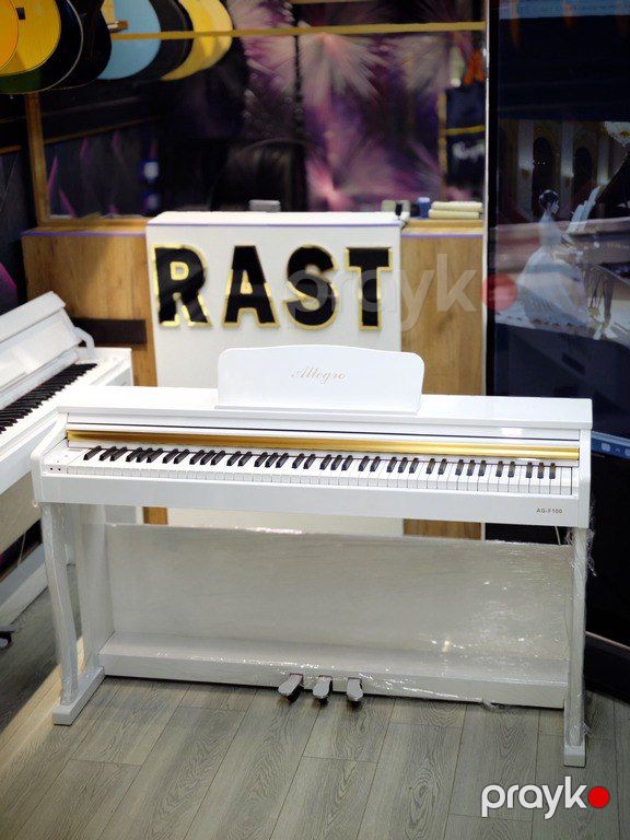Elektro piano "Allegro, AG - F100 Polısh - White" — Musiqiə alətləri, Bakı (4)
