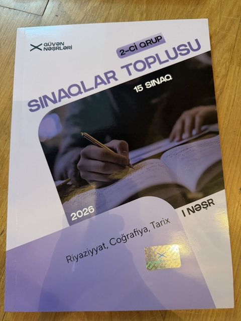 İçi yazılmamış təzə.Məhsul: “Sınaqlar Toplusu – 2-ci qrup” (Güvən — Bakı