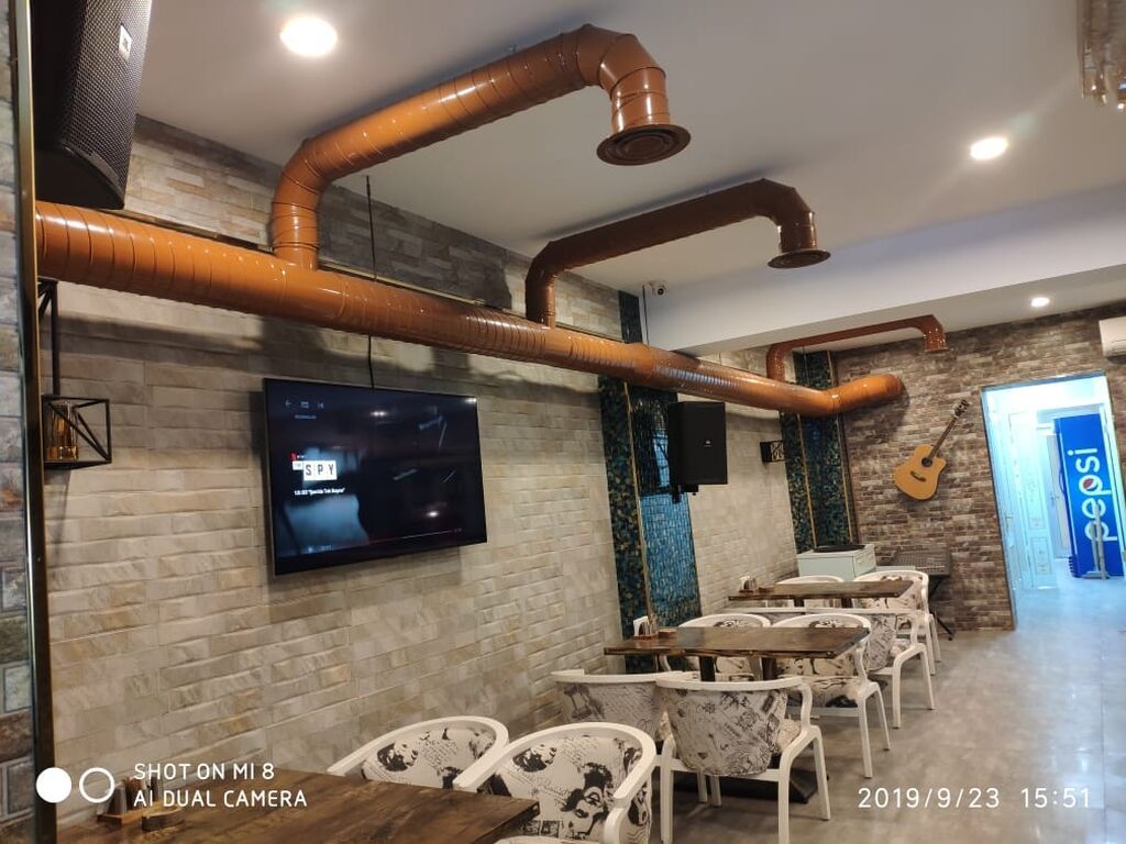 Spiral hava kanalı və diffuzorlu havalandırma sistemi - Məqsəd: kafe — Digər, Bakı