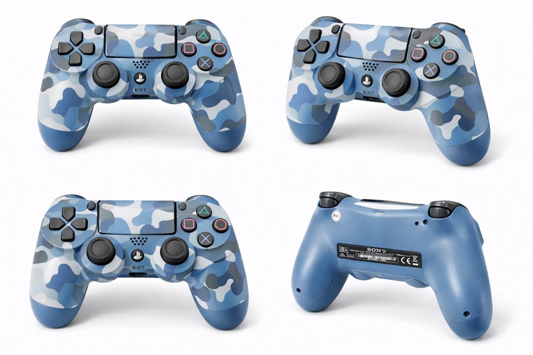 PS4 Joystick Mavi kamuflaj dizayn — Oyunlar, konsollər və proqramlar, Bakı (2)
