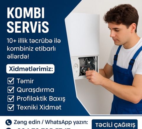 Kombi təmiri və quraşdırılması — Bakı
