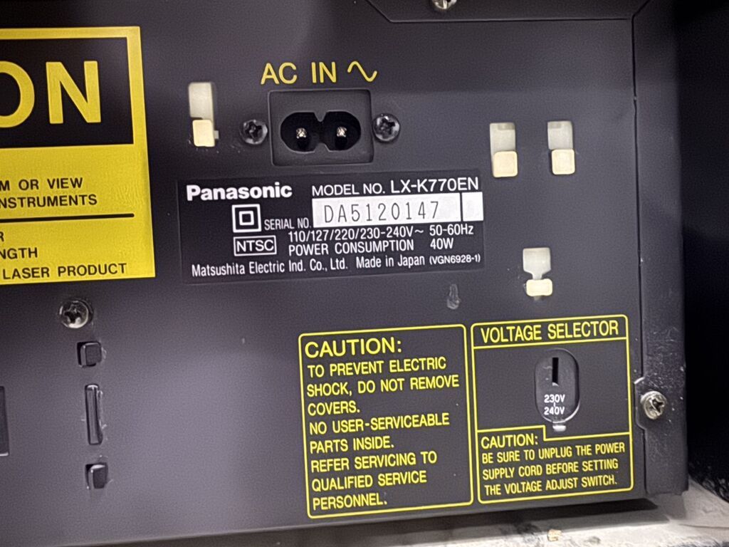 Panasonic Multi Laser Disc Player + kaset gücləndirici/spiker sistemi — Akustik sistemlər, Bakı (4)