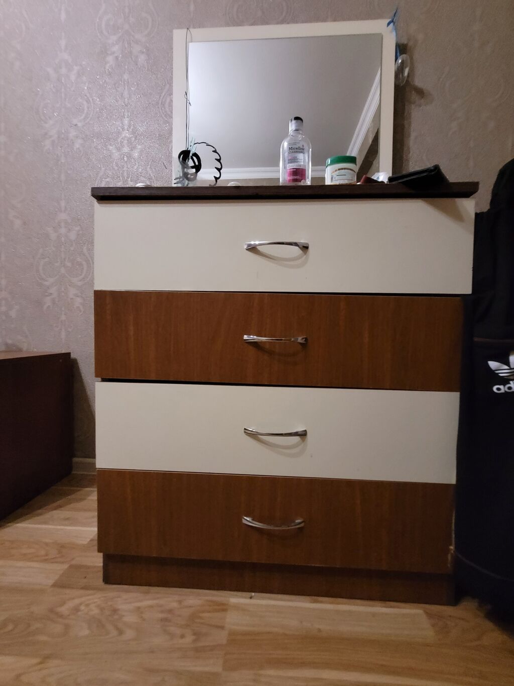 İkinəfərlik çarpayı, Dolab, Termo, 2 tumba, İşlənmiş — Yataq otağı mobilya dəstləri, Gəncə (7)