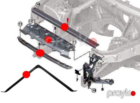 "BMW X5 G05" üst panel dəmirləri