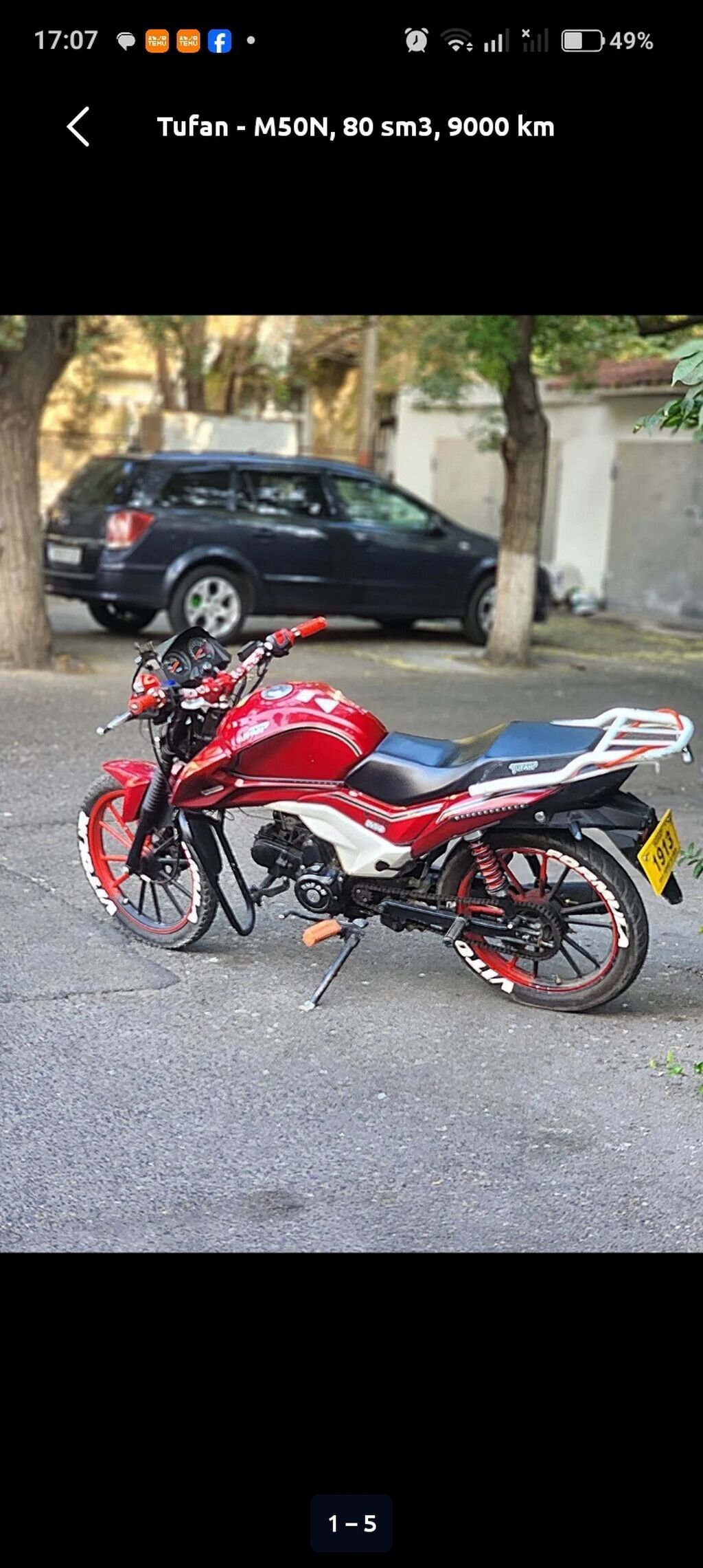 Tufan 80 sm3 — Motosikletlər, Bakı (2)