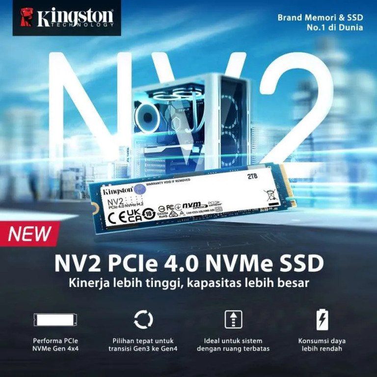 SSD “Kingston NV3 1TB SNV3S/1000G M.2 pcı-e 4.0” — Kompüterlər və noutbuklar, Bakı (2)