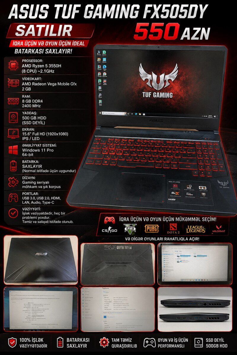 Noutbuk Asus — Noutbuklar, Bakı